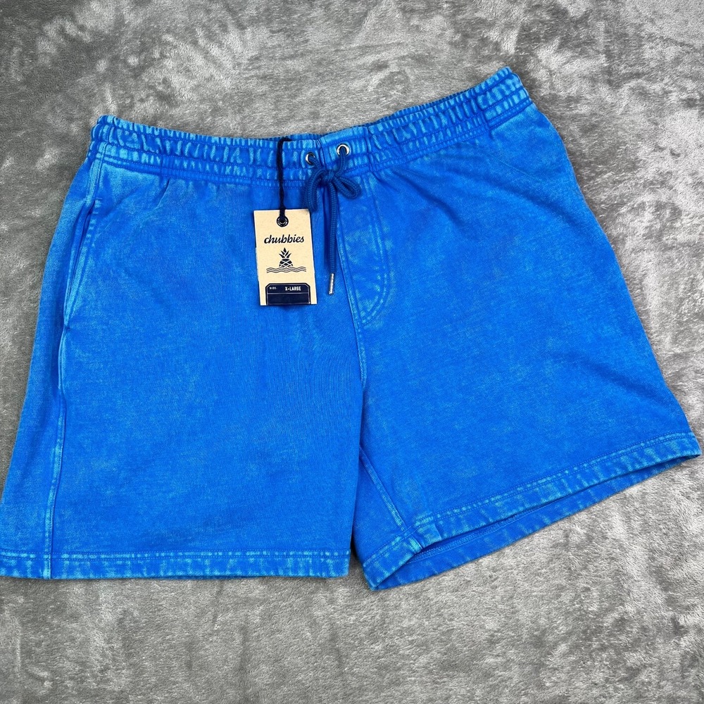 Chubbies Comfort Shorts Men's Size XL Athletic Blue‎ "Electric Skies" New NWT